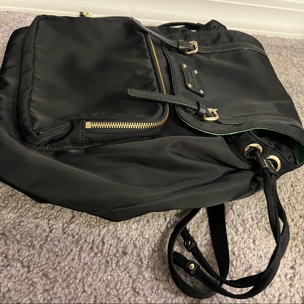 NWOT Kate Spade Black Nylon Backpack